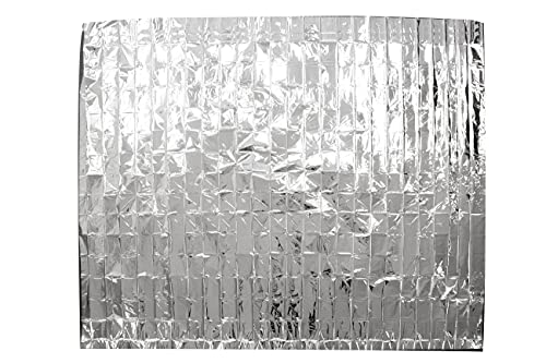 Primacare CB-6831 Emergency Mylar Thermal Foil Blanket, Lightweight and Durable Insulation Mylar Material, Perfect for Outdoors, Hiking, Survival, First Aid, 62" x 82" (Pack of 2) - size: 82" Length x 62" Width (Pack of 2)