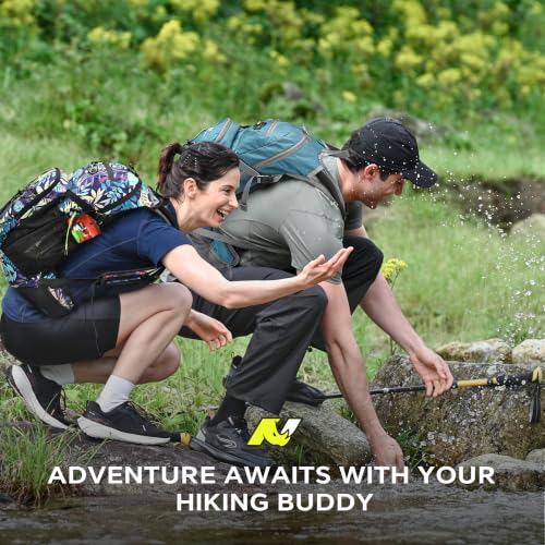 N NEVO RHINO Hydration Backpack, 18L Hiking Backpack with 3L Water Bladder | Multipurpose Water Backpack High Flow Bite, Insulated Hydration Pack Ideal for Hiking and Cycling - color: blue print