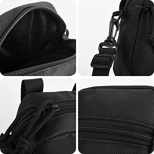 Xxerciz Protective Case Compatible with Fvtga Night Vision Goggles, Nylon Travel Bag for Night Vision Binoculars, Soft Linner Shoulder Strap, Side Pocket for SD Card, Data Cable, Manual (Case Only)