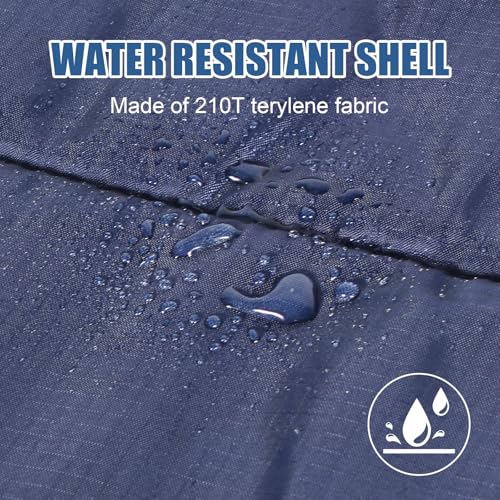 REDCAMP Cotton Flannel Sleeping Bag for Camping Backpacking, Adults Cold Weather Envelope Sleeping Bags with 2/3/4/6lbs Filling - color: Midnight Blue with 2lbs Filling
