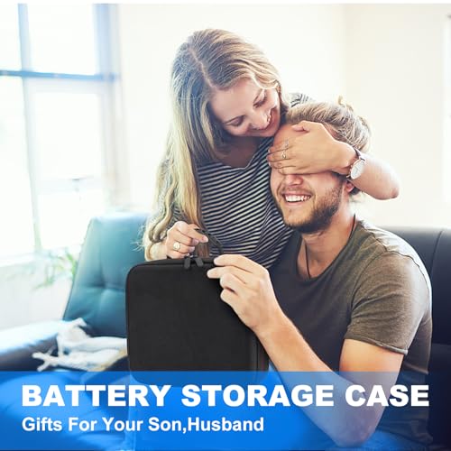 Battery Organizer Storage Case with Tester BT168, Hard Battery Daddy Storage Organizer Box Holds 148 Batteries AA AAA C D 9V Button Cell, Batteries Holder, Waterproof Batteriess Vault Box - size: 144+ Cell