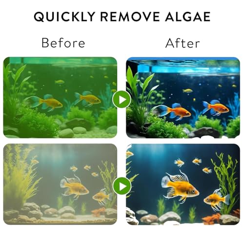 Water Purification Tablets 2 Pack, Aquarium Water Conditioner for Fish and Aquatic Plant, Effectively Removing Odors and Impurities for Aquarium