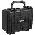Eylar Protective Camera Hard Case Water & Shock Proof w/Foam, TSA Standards 9.12 inch 7.56 inch 4.37 inch (Black) - color: Black