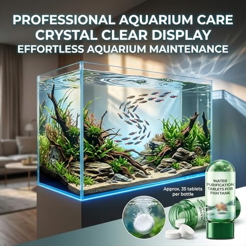 Water Purification Tablets for Fish Tank, Powerful Aquarium Water Purification Tablet, Efficient Clear Turbidity & Improve Water Quality, Remove All Kinds of Turbidity from Fish TankWater (9pcs) - size: 9pcs