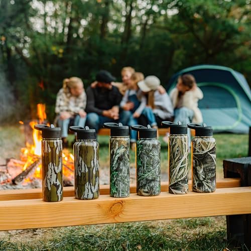 Wildkin Mossy Oak 22oz Kids Water Bottle – Leakproof, Vacuum-Insulated, Durable, Easy-Clean - Bottom Land - color: Mossy Oak Original Bottomland, size: 22 Oz