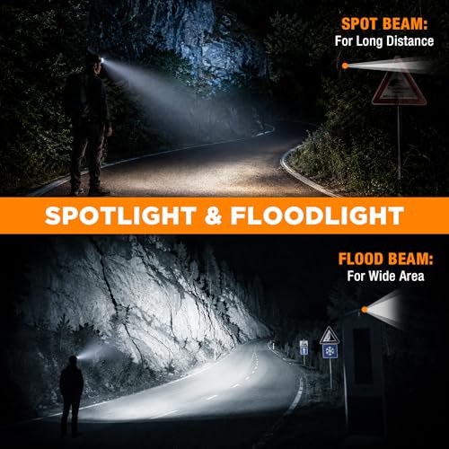 EverBrite 700 Lumens Rechargeable Headlamp with White Red Green Light Modes | 700 Lumens, White Red Green Light Modes, Stepless Dimming, Memory Function, 60° Tilt, 6 Modes for Hunting, Camping, Hiking - size: Small