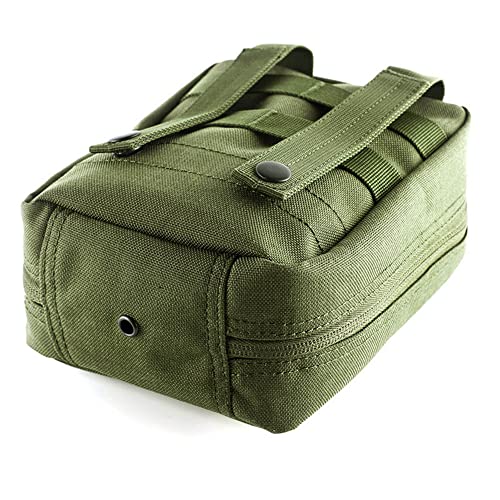 GHFY First Aid Pouch EMT IFAK Medical Pouchs, Tactical MOLLE Utility Empty Pouch (Green) - color: Green