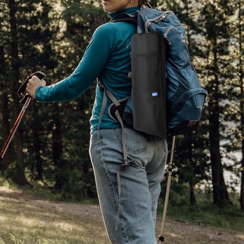Xxerciz Trekking Poles Carrying Bag Lightweight Collapsible Hiking Poles Storage Bag with Zipper Pocket, Adjustable Shoulder Strap, Portable Replacement Pouch for Folding Walking Sticks