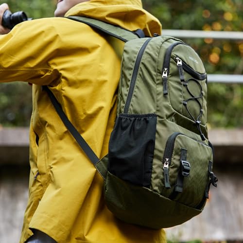Nerlion Lightweight Foldable 35L Hiking Backpack Travel Backpack for Men Women Camping Waterproof Outdoor Hiking Daypack Backpack Green - color: Green