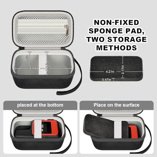 ANKHOH Case for Garmin inReach Mini 2 Mini 3 Plus Satellite Communicator | Compact Protective Organizer for InReach Mini 2 and Accessories, Ideal for Hiking, Camping and Travel, Case Only