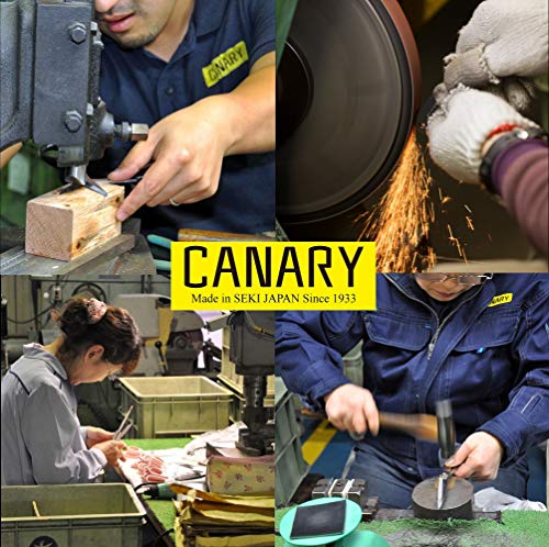 CANARY Cardboard Cutter with Sheath - 7.5" Box Opener Utility Knife with Non-Stick Coated Blade for Breaking Down Boxes & Opening Packages - Made in Japan, Yellow (3-Pack) - color: Yellow 3 Pc