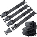 Molle Attachment Strap for Tactical Military backpack 24"Adjustable | Compression Tie Down Strap to Secure Gear Tripod Sleeping Bag Modular Accessories Strap for Rush Tier System,Heavy Duty Nylon - color: Black 4Packs, style: Style A