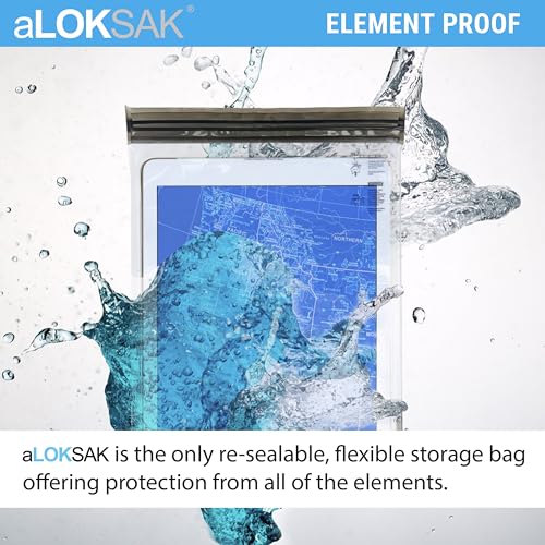 LOKSAK - aLOKSAK Waterproof Cellphone Dry Bags - Airtight Underwater Phone Pouch - Touch Screen Compatible - Diving Certified - size: 12 X 12 inch - 2 Pack