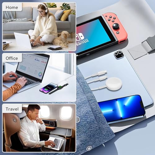 3 in 1 Multi Chargers Cable 6FT with 20W USB C Charger, for Apple Watch Charger Fast Charging,for iWatch Series Ultra2/SE/10/9/8/7/6/5/4/3/iPhone 15 16 Pro Max/14/13/12/11 - style: 3 in 1 Multi Chargers Cable