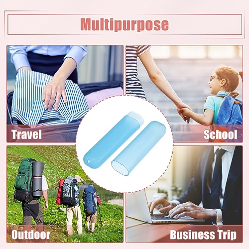 VOCOSTE 2Pcs Travel Toothbrush Case, Blue - color: Blue