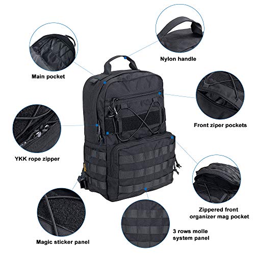 EXCELLENT ELITE SPANKER Outdoor Hydration Backpack Bundle Packs Water Bladder carrier for 3L Water bladder(Black) - color: Black