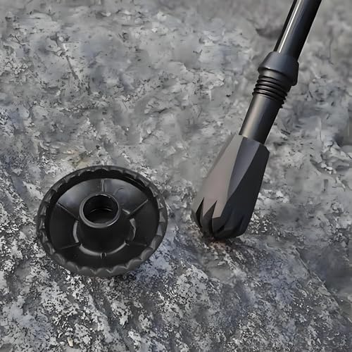 6Pcs Trekking Pole Tips Replacement Protectors, Rubber Feet for Hiking Pole Tips Rubber Tips Accessories, Fits Most Standard Walking Sticks Shock Absorbing(11mm/0.43" Hole Diameter) - size: 1a7