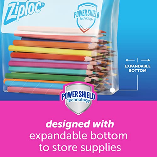 Ziploc Gallon Food Storage Slider Bags, Power Shield Technology for More Durability, 68 Count (Pack of 2) - size: 68 Count (Pack of 2)