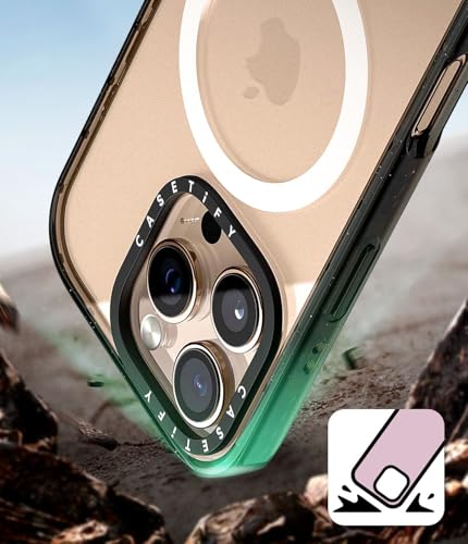 CASETiFY for iPhone 15 Case - Impact Compatible with MagSafe | 8.2 ft. 4x Military Grade Drop Protection | Topography Map | Black - color: Topography Map, size: Iphone 15 (6.1")