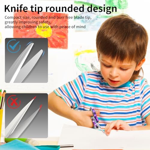 Stainless Steel Mini Folding Scissors - 2 Piece Portable Travel Scissors for Home, Office, Outdoor, Craft Use