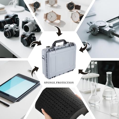 Relaxweex 11.3 x 8.7 x 4.2 Inch Hard Case, Grid Shell, Gray - color: Gray, size: 11.3 x 8.7 x 4.2 Inch, style: Grid Shell