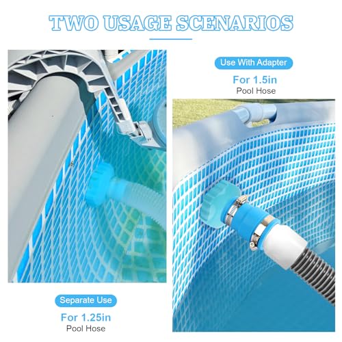 Pool Vacuum Hose Adapter Kit Compatible with Intex Adapter B