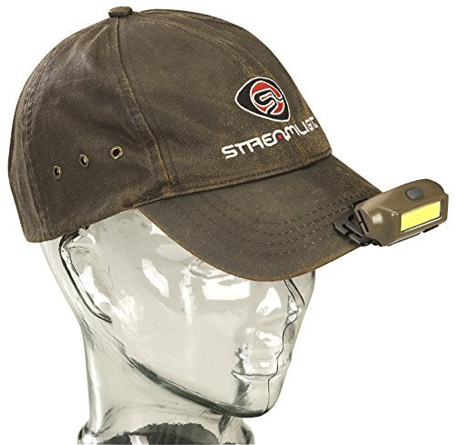 Streamlight 61706 Bandit 180-Lumen Red LED Headlamp, Coyote | 180 lumens; USB rechargeable capable; elastic head strap; carry clip; multi-mode lighting; IPX-rated water resistant