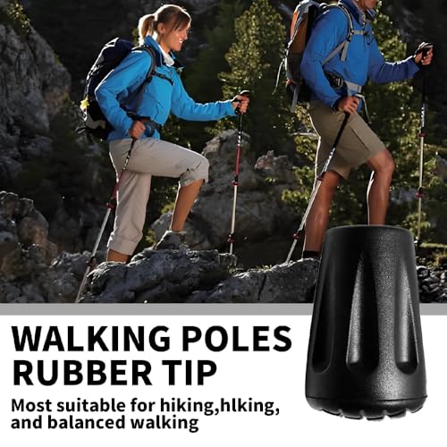 0.34 Inch Rubber Tips for Trekking Poles
