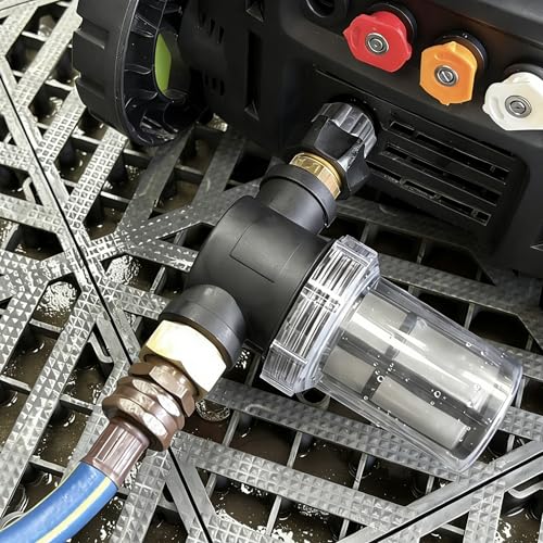 M MINGLE Garden Hose Filter for Pressure Washer Inlet, 2 Pcs | Inline Sediment Water Filter Attachment, 40 & 100 Mesh Screens, Fits Garden Hoses, Pumps, Sprinklers & RV Water Systems - size: 2 pcs