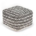 Anji Mountain 16" H x 22" W Handmade Pouf Ottoman for Living Room & Couch - color: Badger