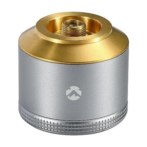 CAMPINGMOON Empty Refillable Gas Canister 15g EN417 Lindal Valve TC-15 | Pocket 15g Refillable EN417 Gas Canister for Compact Camp Lanterns