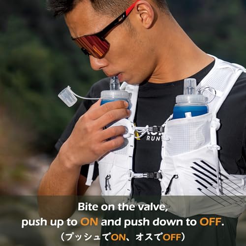 TRIWONDER Collapsible Flask Soft Folding Water Bottles - Large Mouth for Easy Filling - BPA-Free Hydration Bottle Ideal for Running Hiking Cycling Climbing (02# 500ml - Pack of 2) - color: 500ml/16.9oz - Wide Mouth Cap - Pack of 2