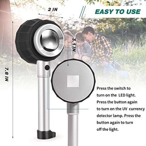 30X Handheld Magnifier Loupe Magnifying Glass Coins Jeweler Supplies - style: 30X-1.41in
