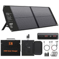 100W Portable Foldable Solar Panel Charger 24V MC4 DC USB-C USB-A | USB-C PD65W, USB-A QC3.0 Fast Charging, for Power Station, Generator, Outdoor, Camping, RV Trip, Off Grid Living - size: 100W