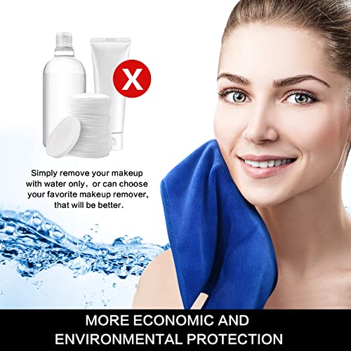 SINLAND Microfiber Facial Cloths Fast Drying Washcloth 12inch x 12inch (6pack, Blue) - color: Blue, size: 1 Count (Pack of 6)