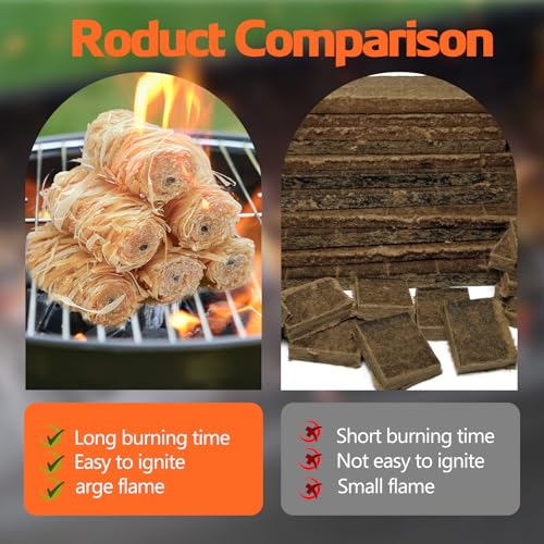 150 PCS Fire Starters for Campfires,Quick Light Wood Charcoal Fire Starter - size: 150 pieces