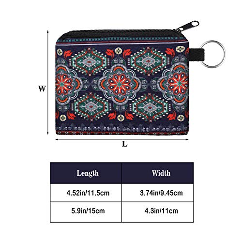 Boao 10 Pcs Small Change Coin Purse - size: 4.52 x 3.74 Inch, style: Chic Flower Print