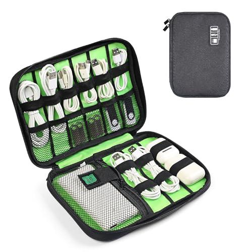 Luxtude Travel Cable Organizer Bag, Flat Cord Organizer Case - size: Small