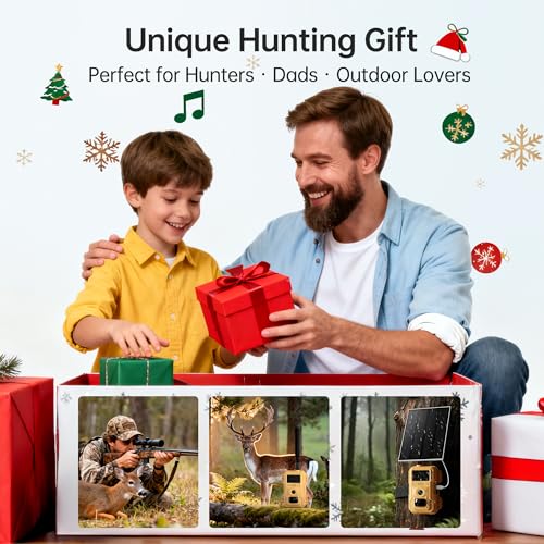 2 Pack 2K Cellular Trail Cameras, 4G LTE Solar Wildlife Cameras No WiFi Needed, 0.2s Trigger, No-Glow Night Vision, Pre-Installed IoT SIM & 32GB SD Cards for Farm and Remote Property