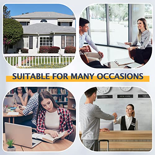 Remerry 1 Pcs Outdoor Brochure Holder 4 x 9 Inch Waterproof Wall Mount with Take One Sticker Literature Box with Clear Pamphlet Holder Acrylic Brochure Flyer Display Map Menu Envelope (White) - color: White