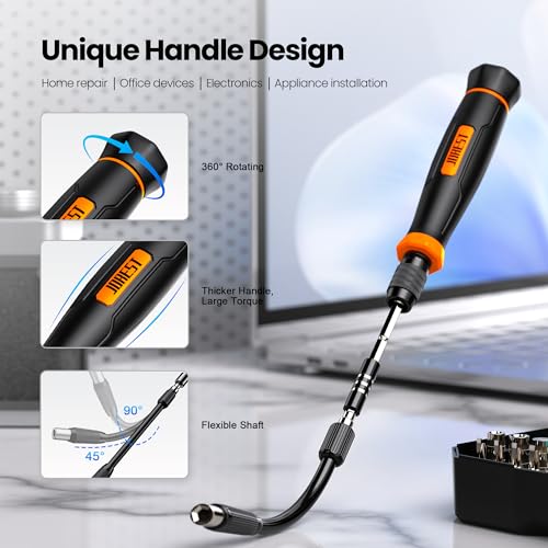 JOREST 152 in 1 Precision Screwdriver Set, Mini Screwdriver Tool Kit | Gifts for Men, Magentic Repair Tool for Macbook, Laptop, PC, PS5, iPhone, Xbox, RC, Jewelers, Watch, Glasses, Electronics - style: 152 in 1