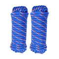 1/2 in × 100 ft Blue Diamond Braided Polypropylene Rope with Non-Woven Core, 32-Strand High Strength for Clothesline, Flagpole, Camping, Indoor & Outdoor Use (2 Pack, 50ft Each) - size: 1/2" x 100FT, style: Blue