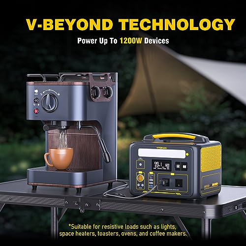 VTOMAN Jump600X 600W Portable Power Station with 640Wh Extra Battery Kit - style: Jump 600X+Extra Battery