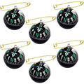 Suncalla 6 Pcs Ball Pin on Compass Globe with Pin Liquid Filled Small Compass for Hiking Camping Navigation Birthday Baptism Graduation 2026 Gift for Son from Mom Dad