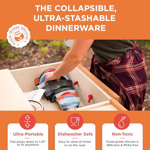 1.5-Cup Collapsible Insulated Bowl with Lid | BPA-Free, Leak-Resistant, and Ultra-Compact for Travel, Camping & Everyday Meals - color: Mojave