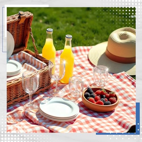 Remerry 4 Pack Unbreakable Wine Glass - Travel Detachable Clear Wine Glass, Plastic, Foldable, Portable, Collapsible, Outdoor, Camping, Picnic