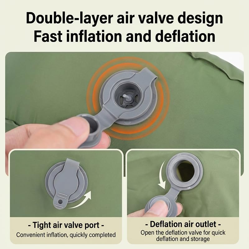 Inflatable Stool Camping Seat Foldable Sofa Leg Pads Cushion for Outdoor Hiking Travel Home Office Use Lightweight Durable Portable Navy - color: Navy Blue