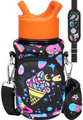 Miss Adola Kids Water Bottle Carrier, 10-18 Oz - color: Rainbow Ice Cream