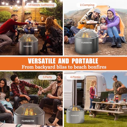Fire Pit Spark Screen for Solo Stove Bonfire, 19.5 Inch | 304 Stainless Steel, Detachable Spark Shield for Backyard Family Fires, Camping, and Marshmallow Roasting - size: Bonfire Shield 19.5Inch