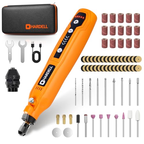 HARDELL Mini Cordless Rotary Tool 4V Orange Black - color: Orange Black